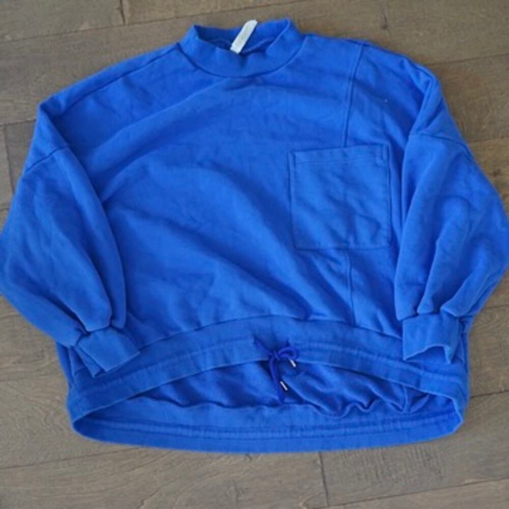Nap Women’s Lounge Sweater M blue Sweatshirt Cozy Comfort Sweatshirt